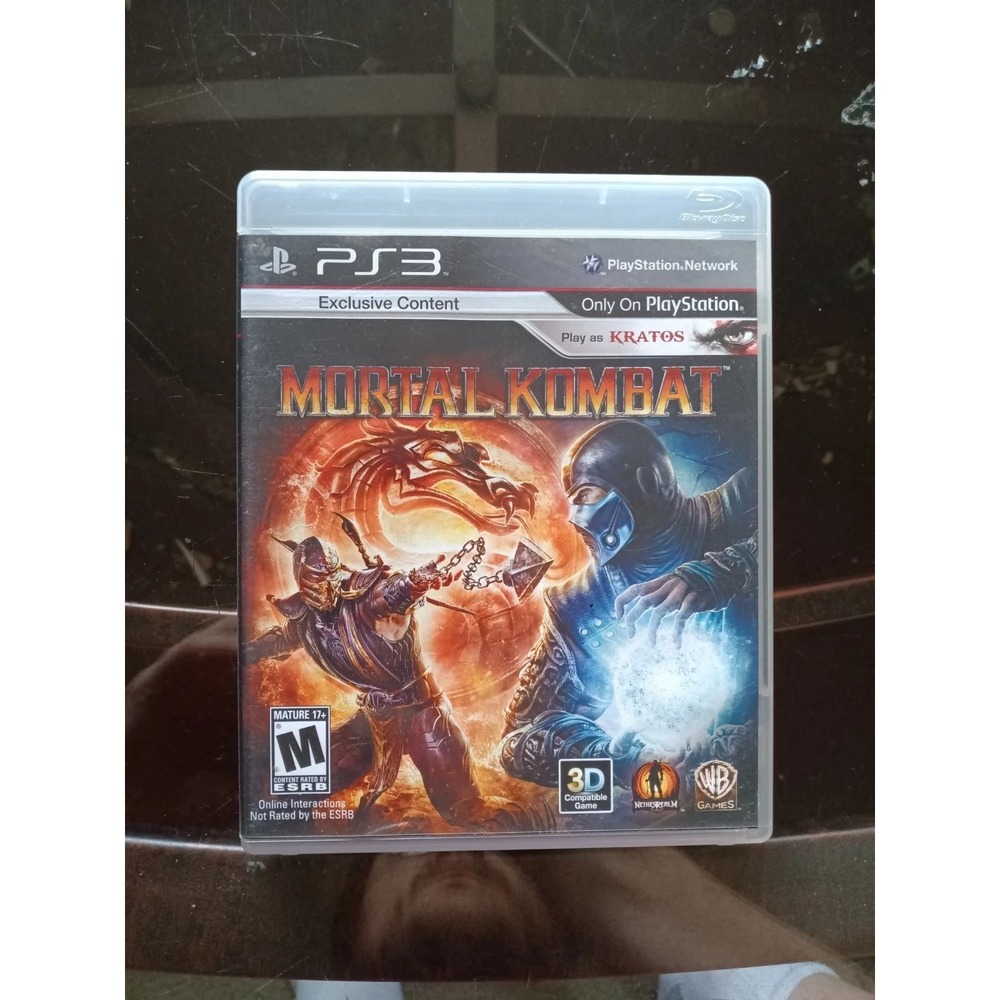 Mortal Kombat PS3 Sony PlayStation 3 2011 Kratos Exclusive 3D BLUS-30538